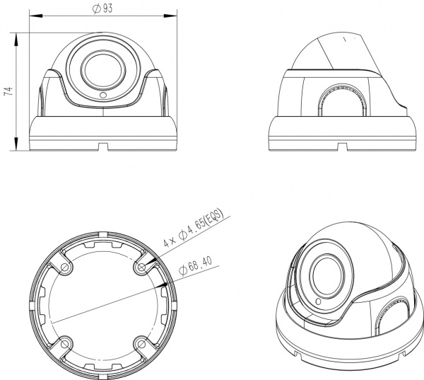 Камера TopVision С20HTC200F 2mp 2.8мм (металл) Камера TopVision С20HTC200F 2mp 2.8мм (металл)